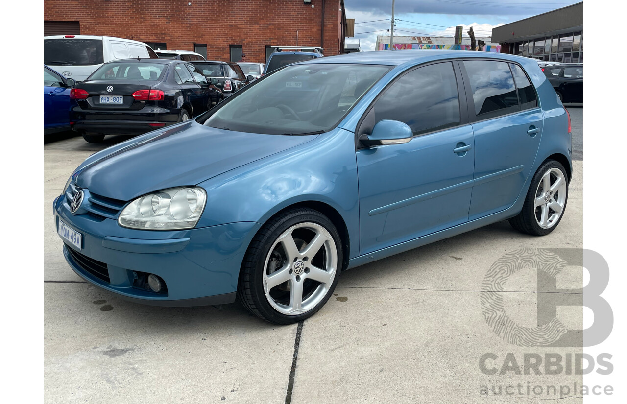 06/07 Volkswagen Golf 2.0 TDI SPORTLINE FWD 1K 5D Hatchback Blue 2.0L
