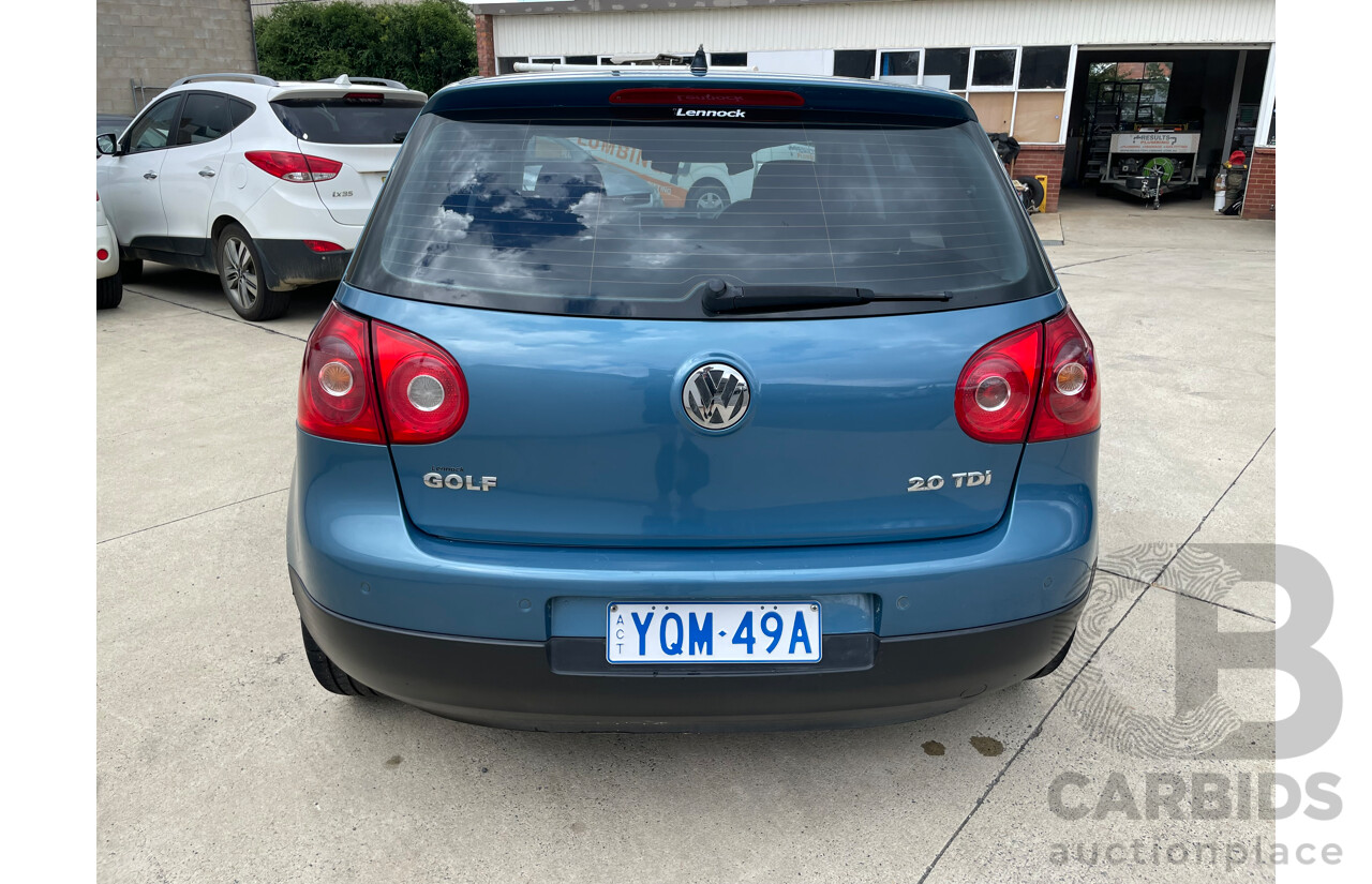 06/07 Volkswagen Golf 2.0 TDI SPORTLINE FWD 1K 5D Hatchback Blue 2.0L