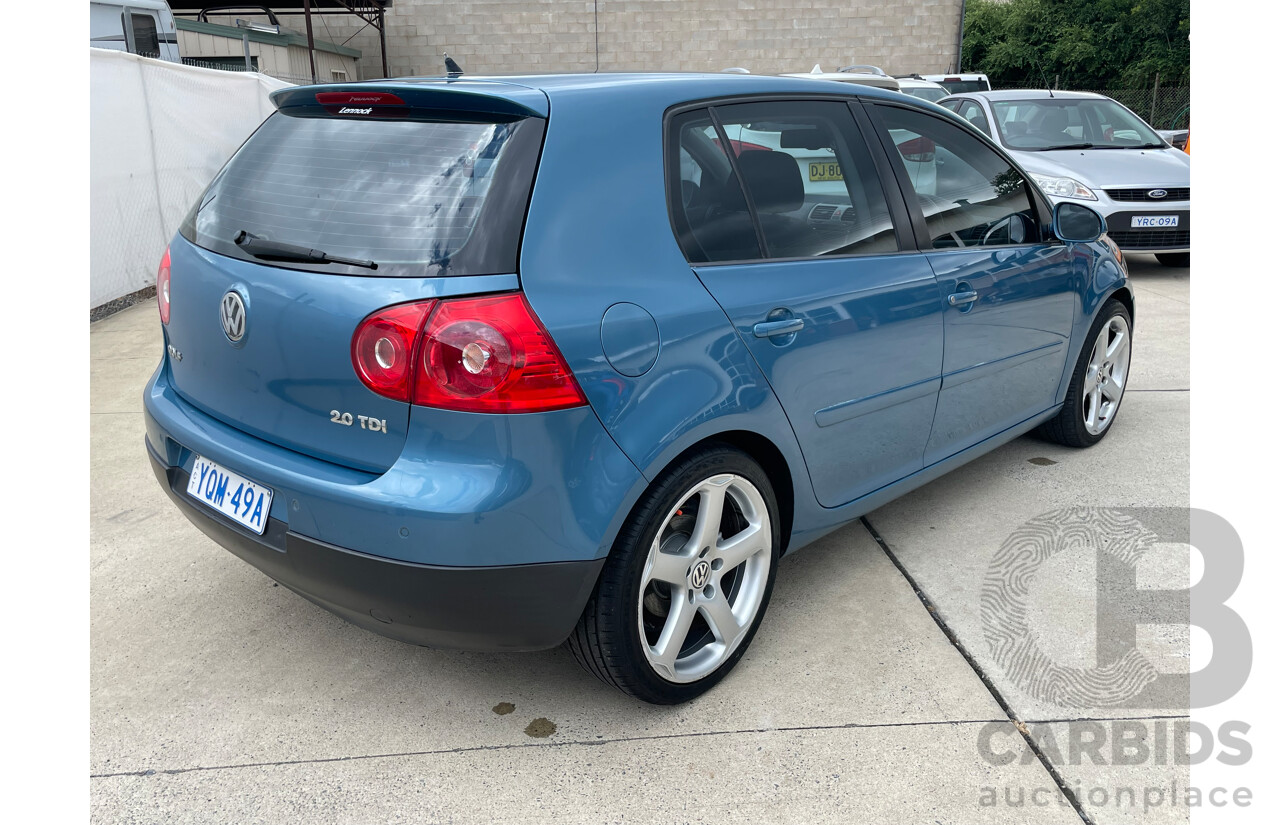 06/07 Volkswagen Golf 2.0 TDI SPORTLINE FWD 1K 5D Hatchback Blue 2.0L