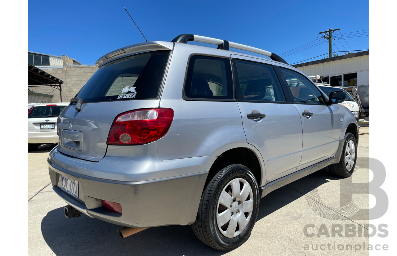 11/05 Mitsubishi Outlander LS 4WD ZF MY06 4D Wagon Silver 2.4L