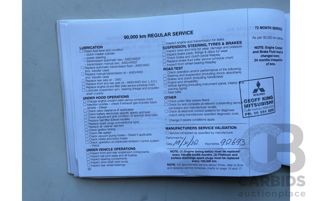 11/05 Mitsubishi Outlander LS 4WD ZF MY06 4D Wagon Silver 2.4L