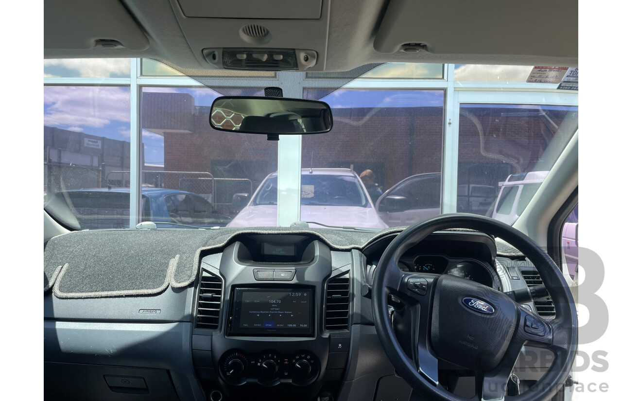 12/13 Ford Ranger XL 2.2 HI-RIDER (4x2) RWD PX Super Cab Chassis White 2.2L