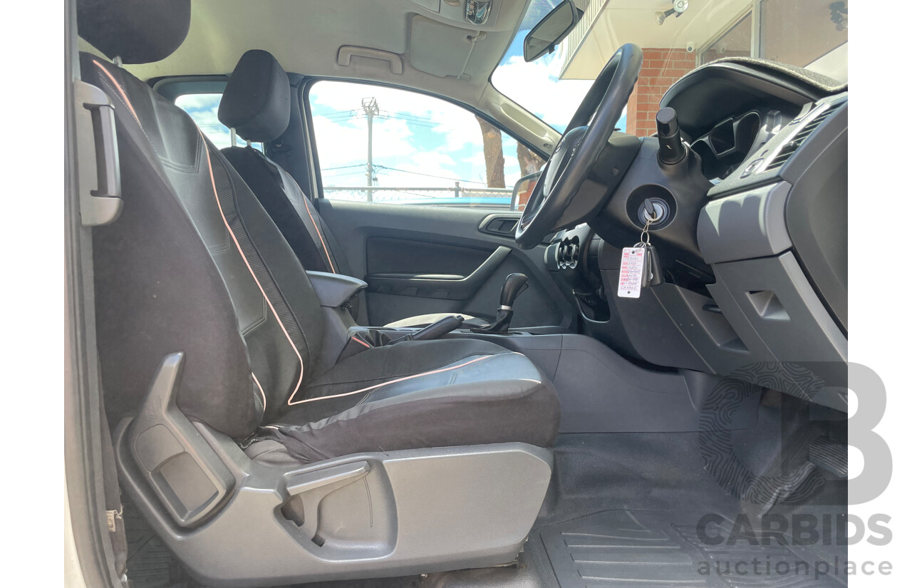 12/13 Ford Ranger XL 2.2 HI-RIDER (4x2) RWD PX Super Cab Chassis White 2.2L