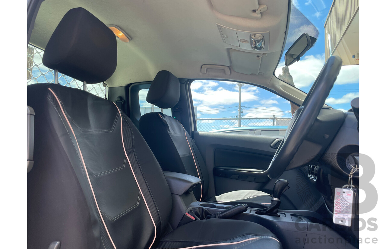 12/13 Ford Ranger XL 2.2 HI-RIDER (4x2) RWD PX Super Cab Chassis White 2.2L