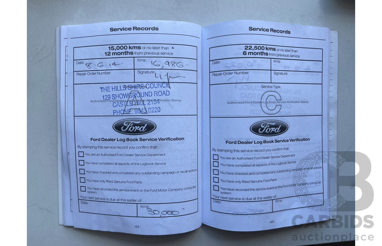 12/13 Ford Ranger XL 2.2 HI-RIDER (4x2) RWD PX Super Cab Chassis White 2.2L