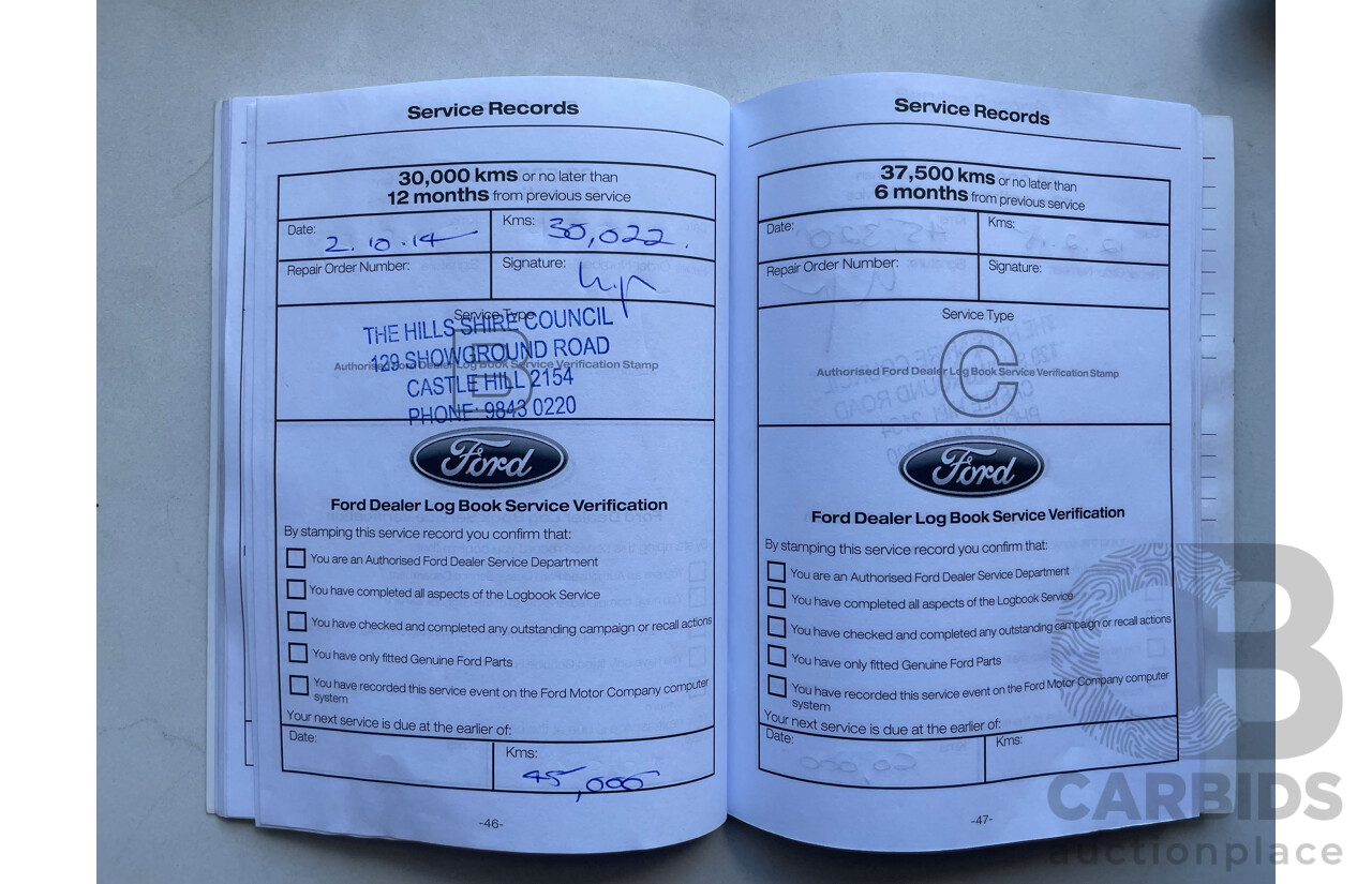 12/13 Ford Ranger XL 2.2 HI-RIDER (4x2) RWD PX Super Cab Chassis White 2.2L