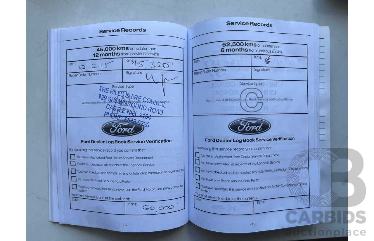 12/13 Ford Ranger XL 2.2 HI-RIDER (4x2) RWD PX Super Cab Chassis White 2.2L