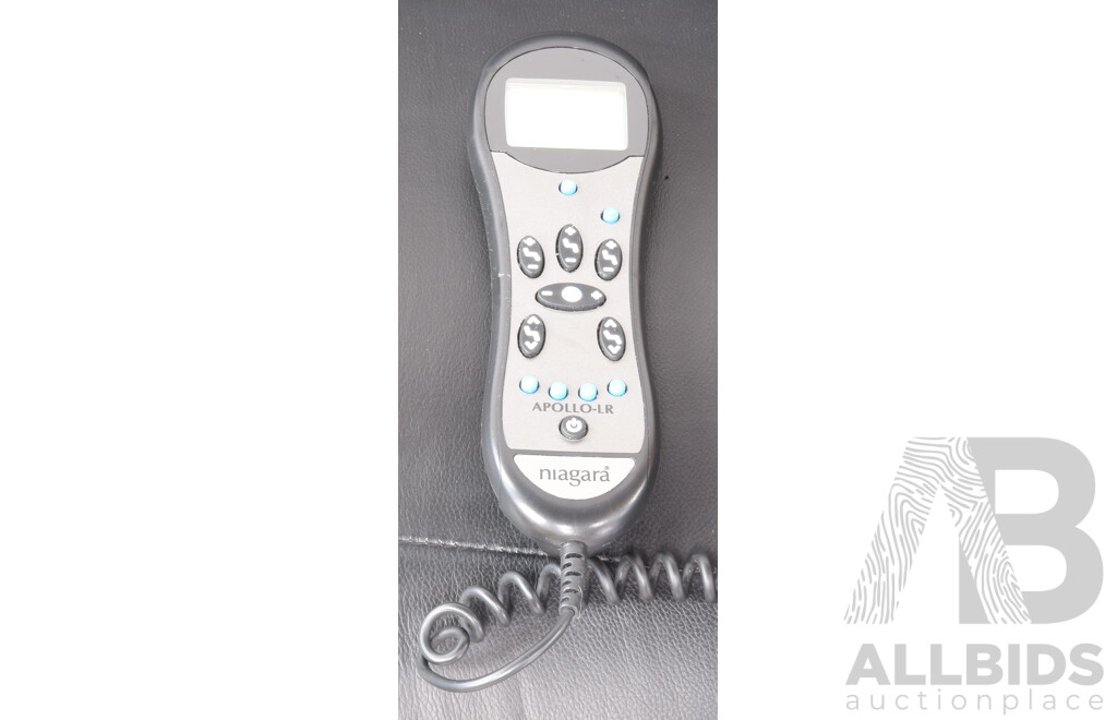 Black Leather Electric Reclining Armchair