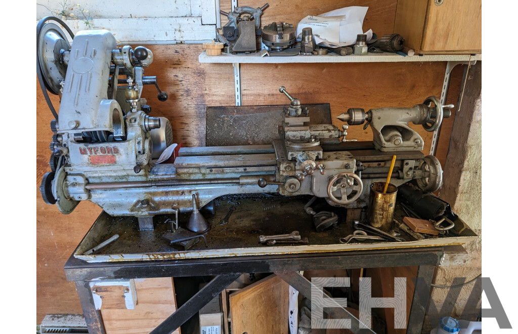 Myford M7 Metal Working Lathe with Chcuks and Other Accessories