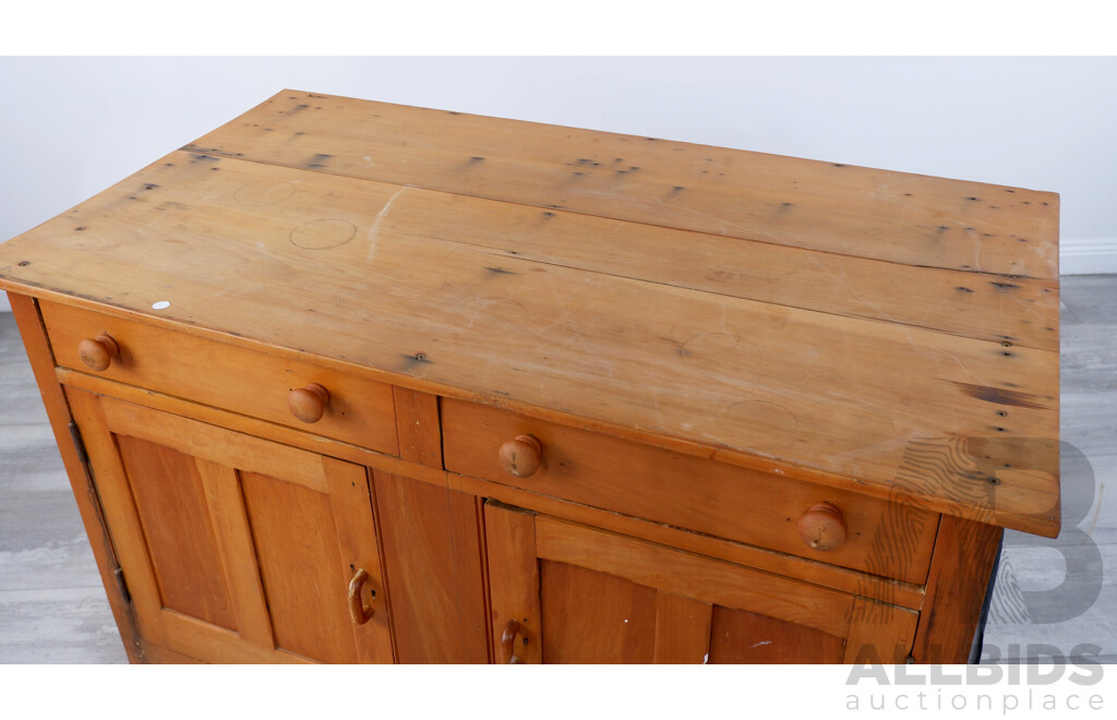 Large Antique Pine Meat Safe