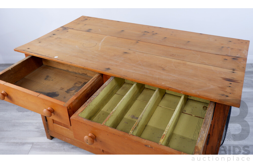 Large Antique Pine Meat Safe