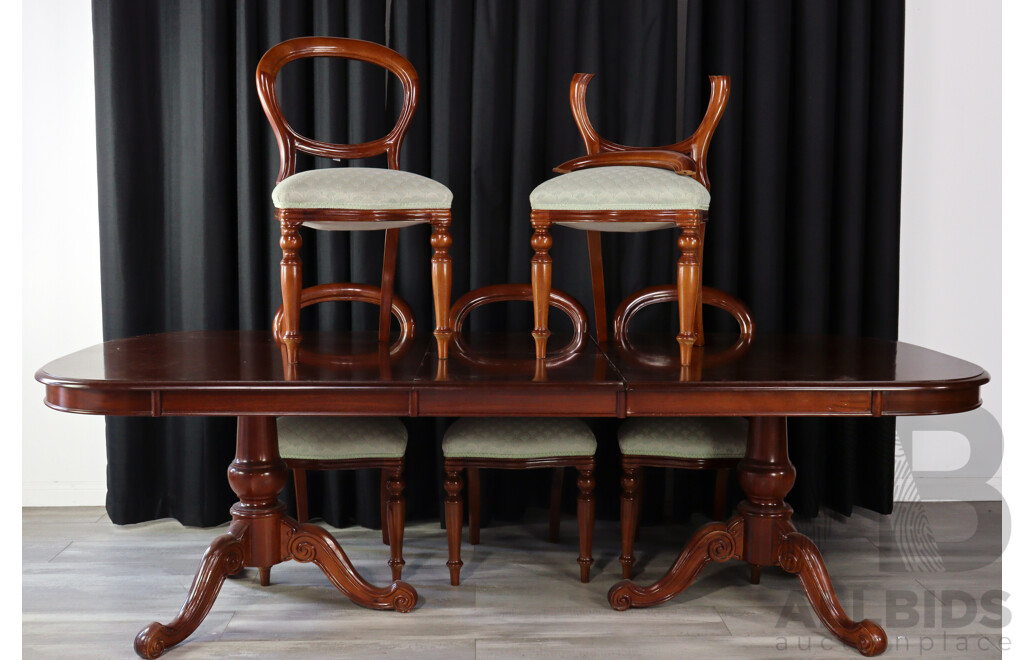 Reproduction Mahogany Six Piece Dining Suite