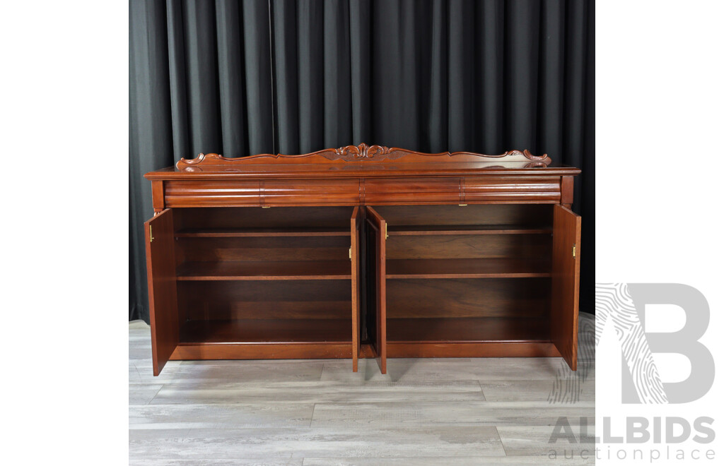 Reproduction Mahogany Four Door Sideboard