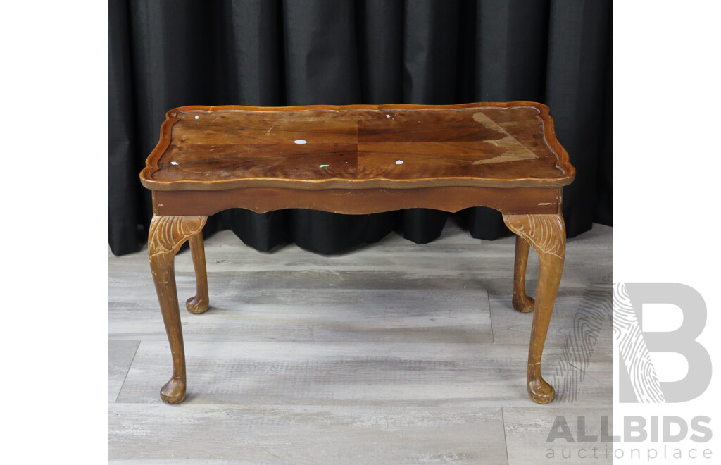Queen Anne Style Coffee Table