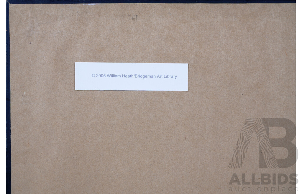 William Heath, (British, 1795-1840), Battle of Toulouse 1814, Quality Reproduction Print of Original Hand Coloured Engraving, 64 x 79 cm (frame)