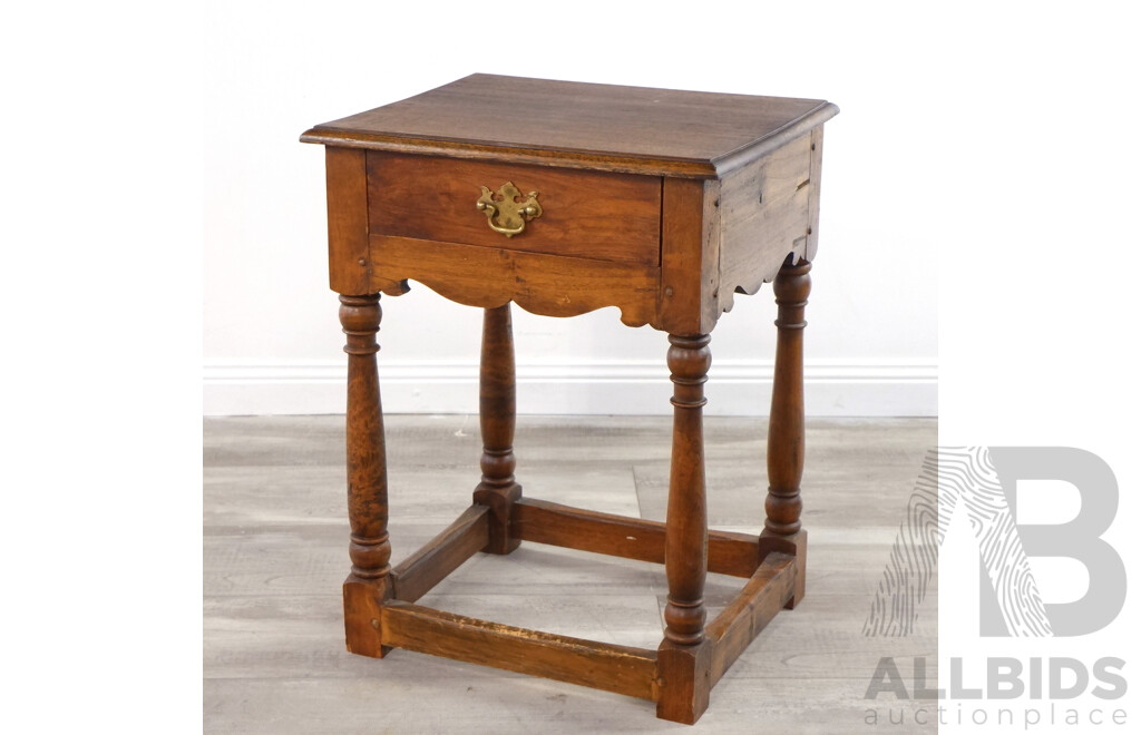 Georgian Style Oak Side Table