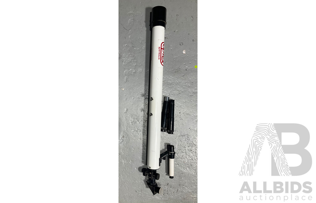 Optex Australia Astronomical Telescope with a Pair of Lens Eyepieces and Tripod