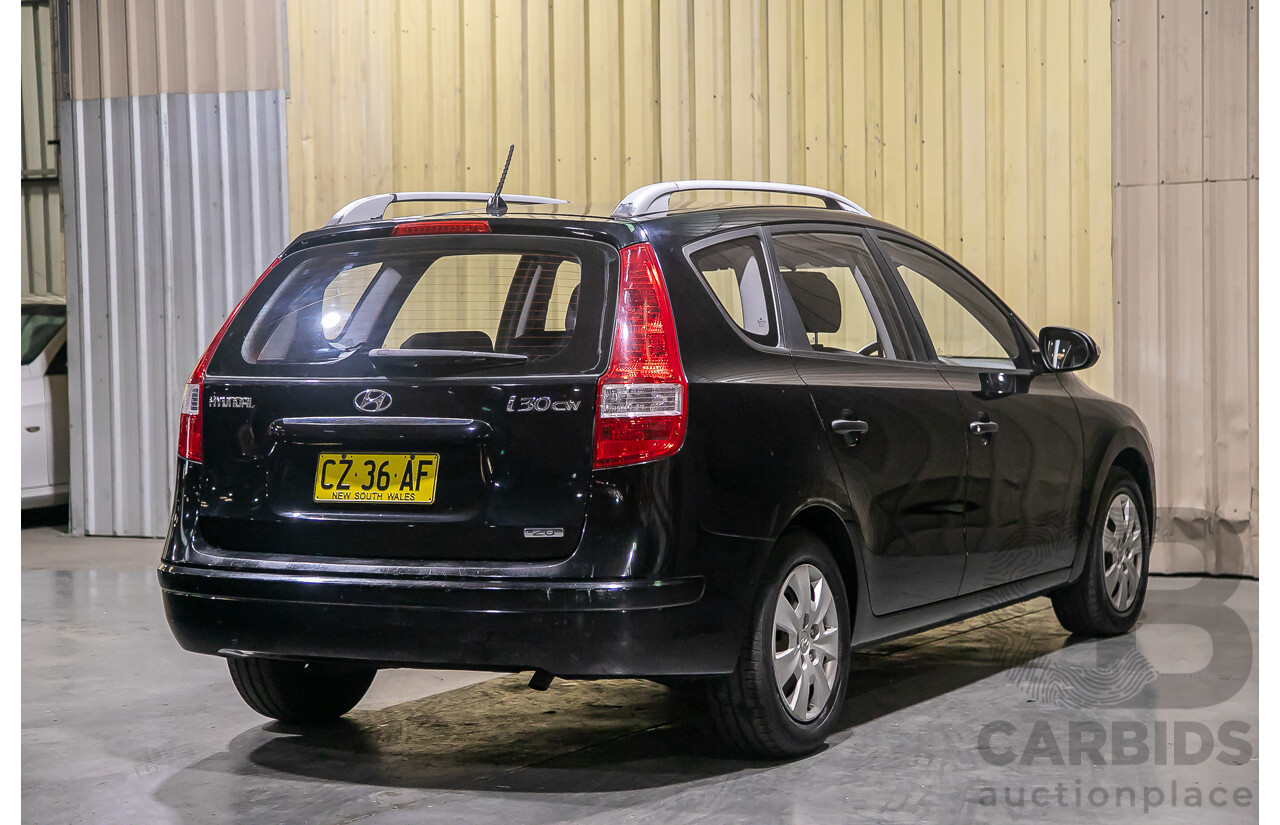 06/12 Hyundai I30 cw SX 2.0 FWD FD MY12 4D Wagon Black 2.0L