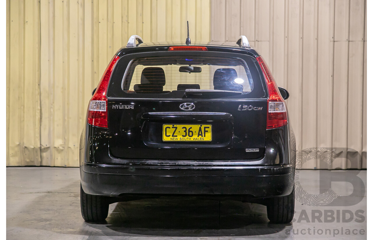06/12 Hyundai I30 cw SX 2.0 FWD FD MY12 4D Wagon Black 2.0L
