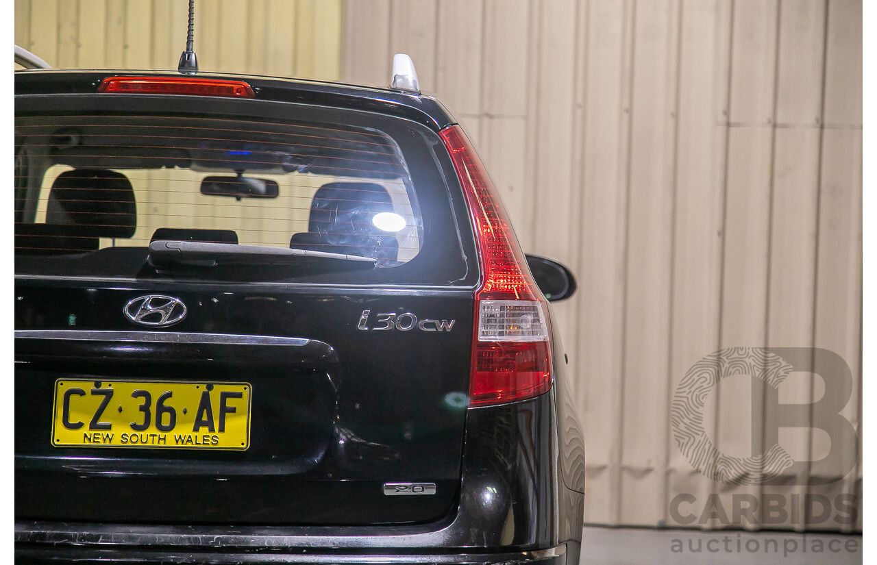 06/12 Hyundai I30 cw SX 2.0 FWD FD MY12 4D Wagon Black 2.0L