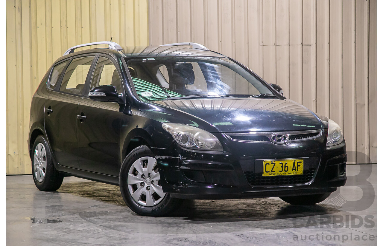 06/12 Hyundai I30 cw SX 2.0 FWD FD MY12 4D Wagon Black 2.0L