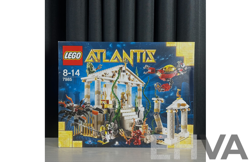 Vintage Retired Lego Set Atlantis, Temple, 7985, Sealed New in Box
