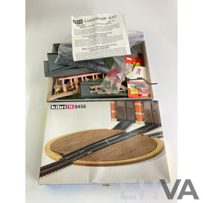 Large Collection of Boxed HO Scale Rolling Stock and Scenery Items Including Lima French SNCF Locomotive and Passenger Carriages, Faller Buildings, Tunnels...