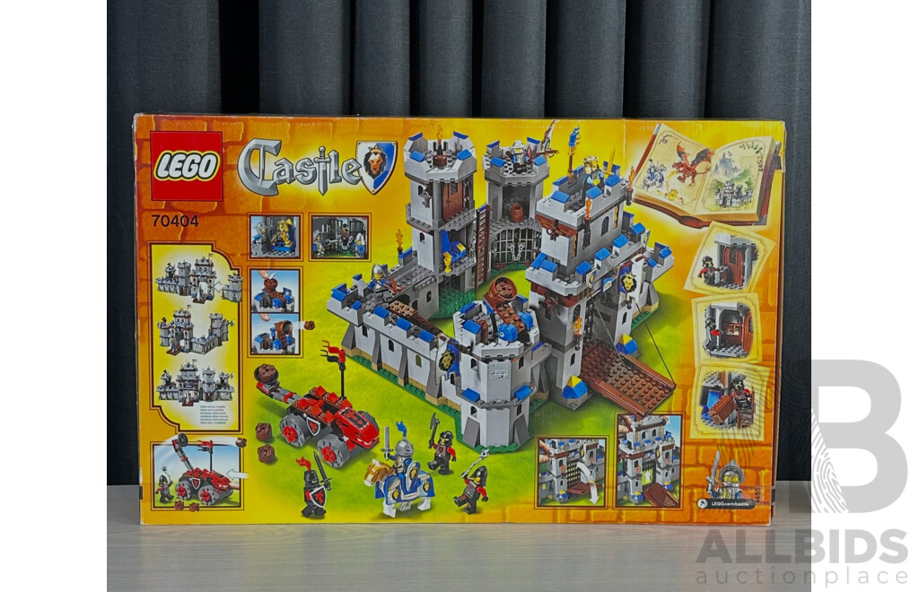 Vintage Retired Lego Set, Castle, Kings Castle 70404, Sealed New in Box