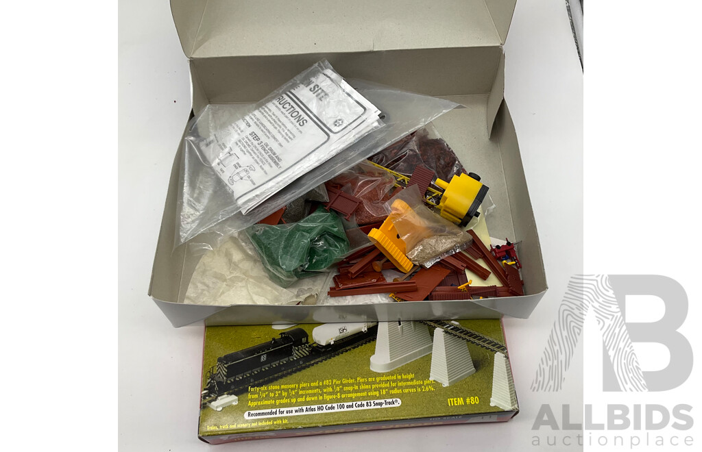 Large Collection of Boxed HO Scale Rolling Stock and Scenery Items Including Lima French SNCF Locomotive and Passenger Carriages, Faller Buildings, Tunnels...