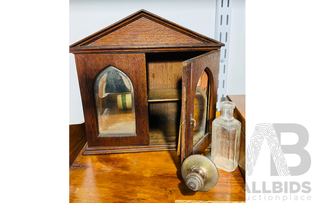 Collection Retro & Vintage Items Including Vintage Wooden Flatwear Canteen, Tribal Bamboo  Container From Borneo and More