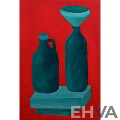 Three Contemporary Still Life Paintings, Acrylic on Canvas (3)