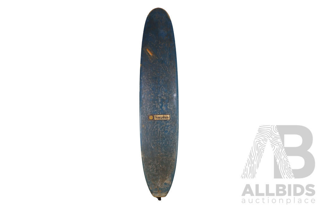 Vintage Fibreglass Single Fin Longboard by Haydon, QLD