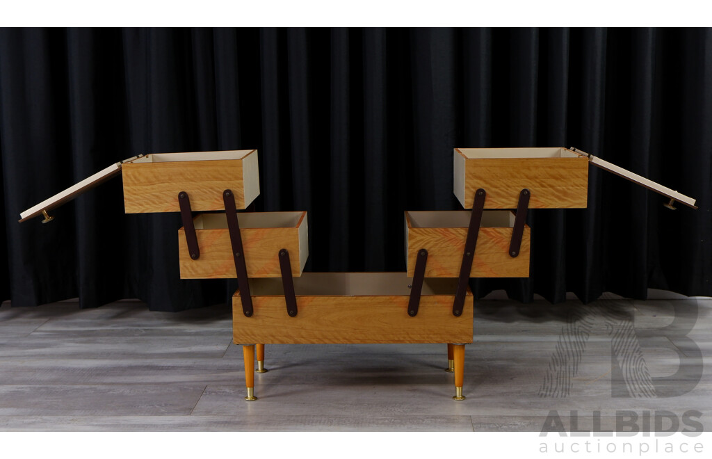 Concertina Sewing Box of Large Proportions