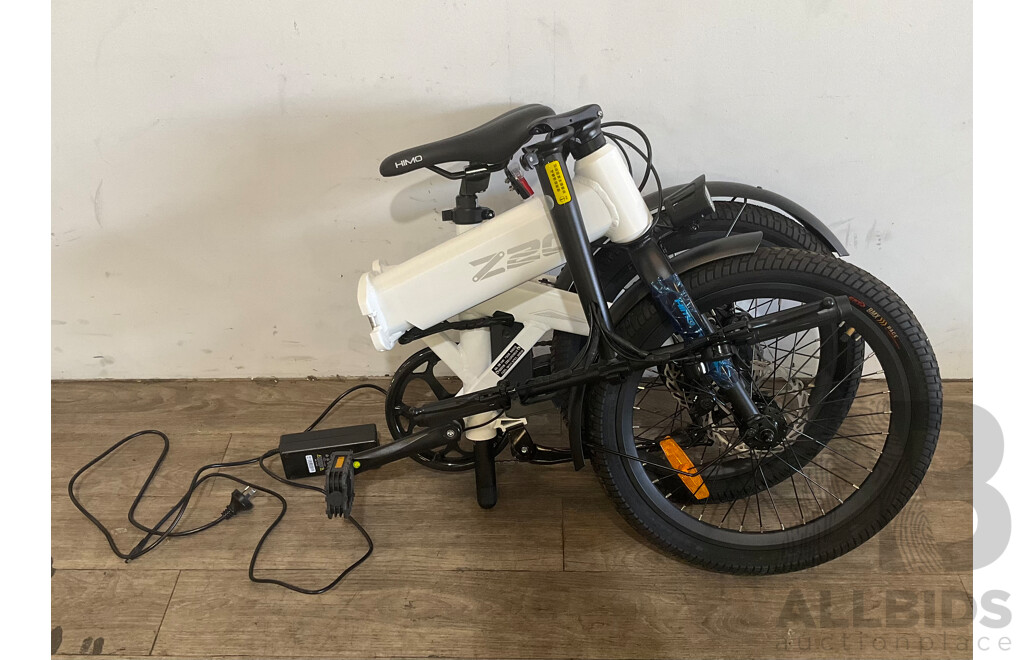 HIMO Z20 20" Grey Folding Power Assist Electric Bicycle Moped E-Bike - ORP $899.00