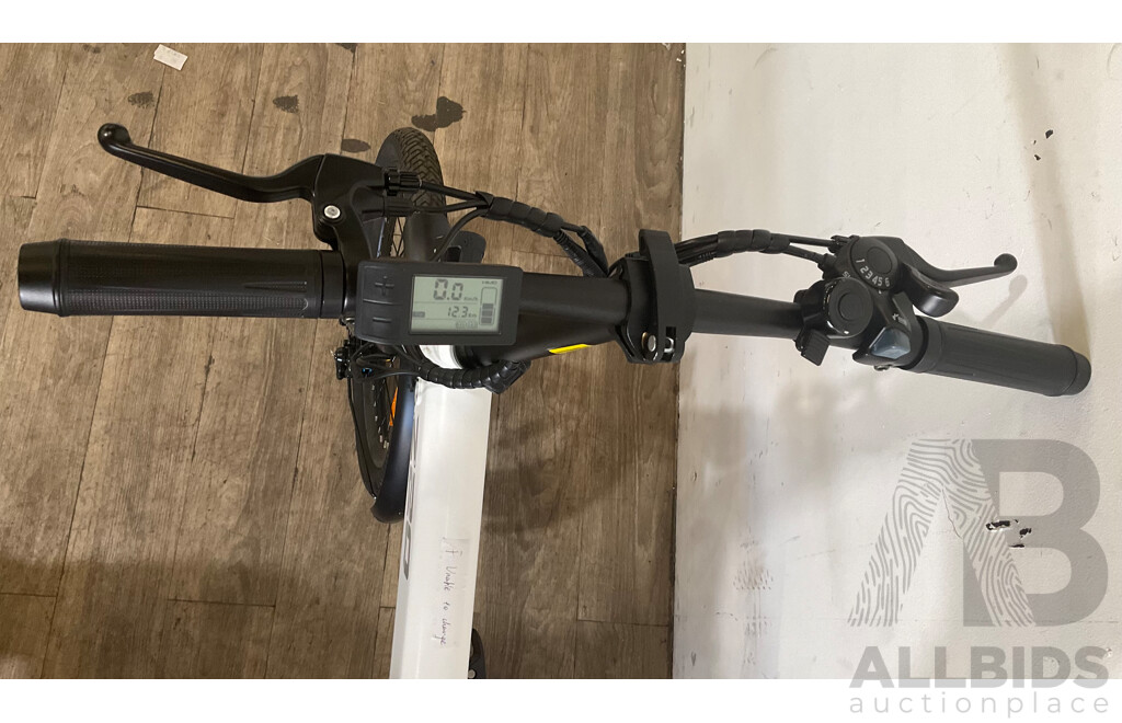 HIMO Z20 20" Grey Folding Power Assist Electric Bicycle Moped E-Bike - ORP $899.00