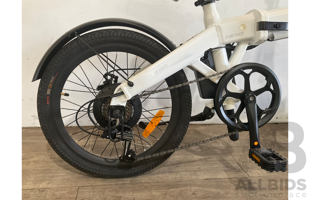 HIMO Z20 20" Grey Folding Power Assist Electric Bicycle Moped E-Bike - ORP $899.00