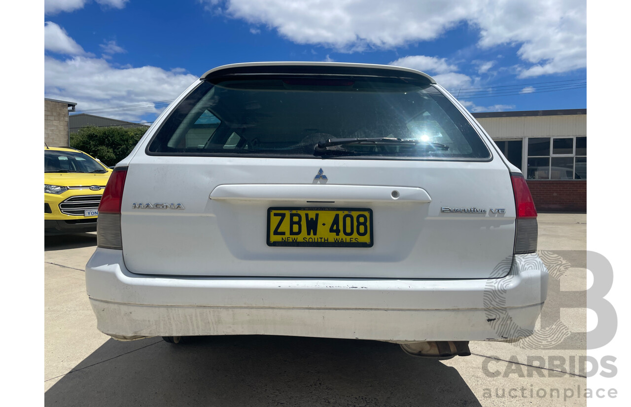 03/02 Mitsubishi Magna EXECUTIVE FWD TJ 4D Wagon White 3.5L