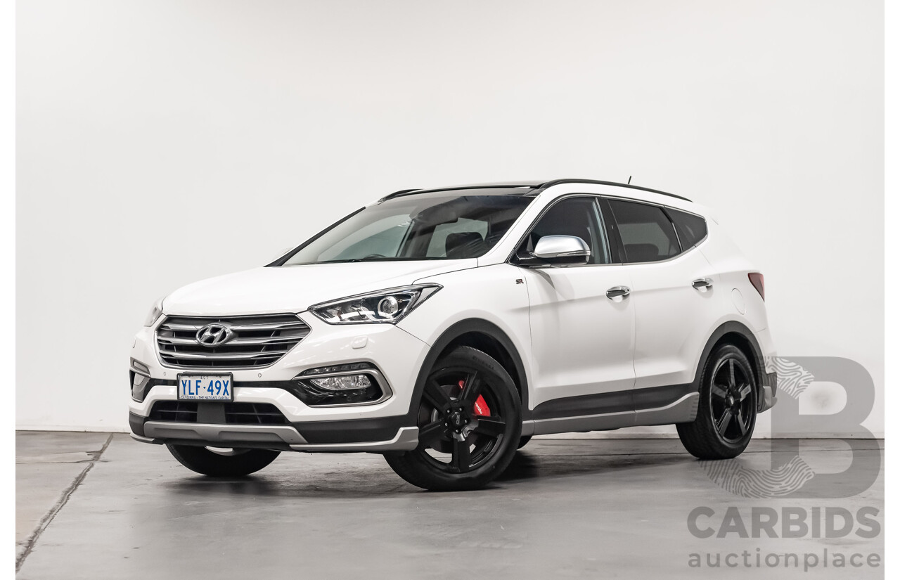 06/16 Hyundai Santa Fe SR CRDi (4x4) AWD DM MY15 4D Wagon White 2.2L