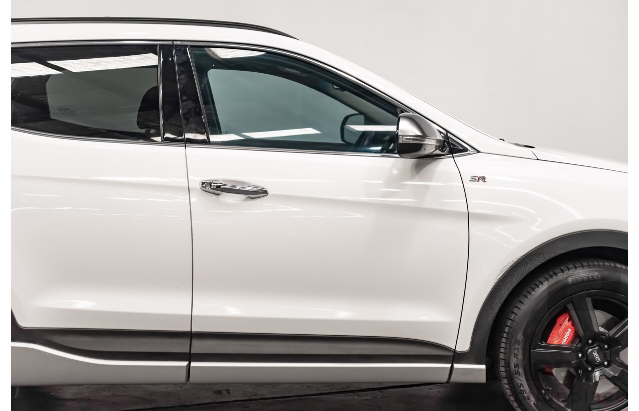 06/16 Hyundai Santa Fe SR CRDi (4x4) AWD DM MY15 4D Wagon White 2.2L