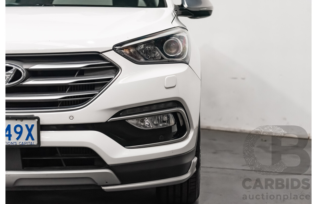 06/16 Hyundai Santa Fe SR CRDi (4x4) AWD DM MY15 4D Wagon White 2.2L