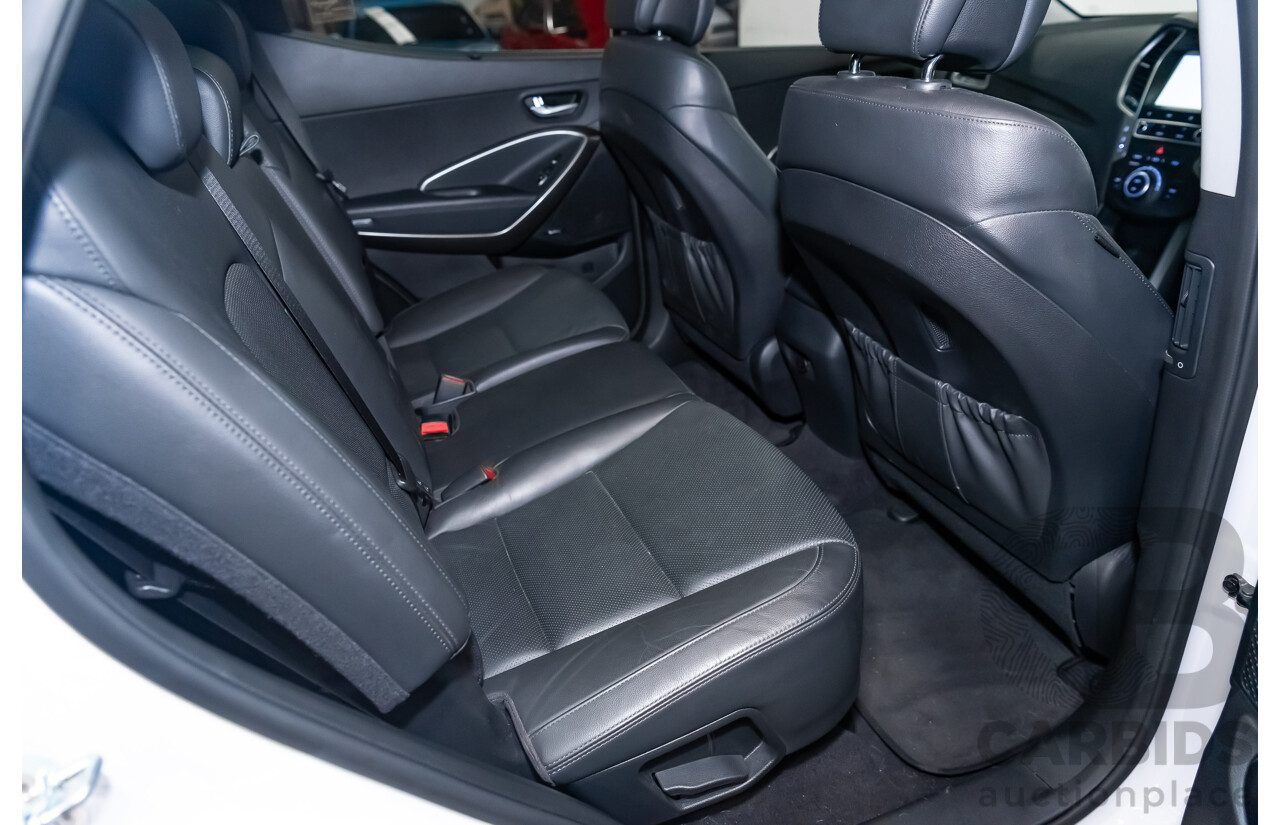 06/16 Hyundai Santa Fe SR CRDi (4x4) AWD DM MY15 4D Wagon White 2.2L