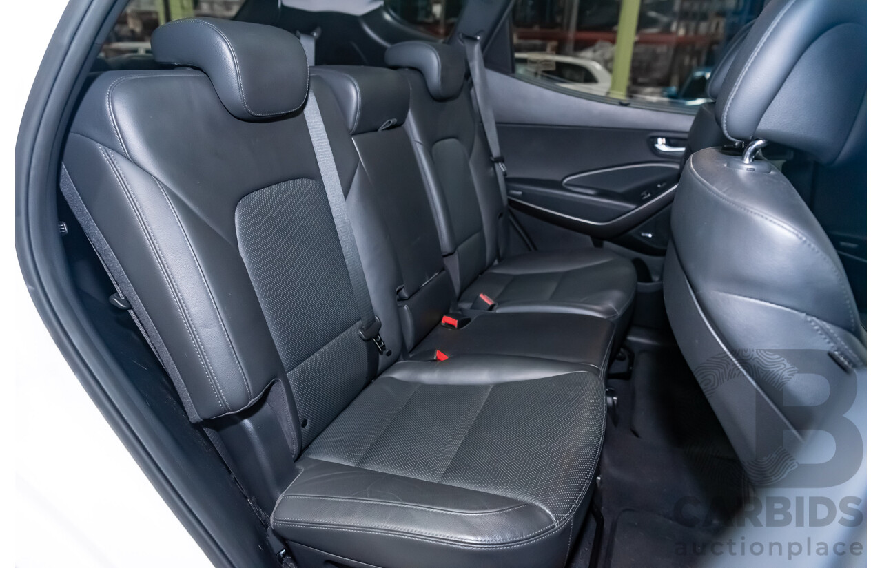 06/16 Hyundai Santa Fe SR CRDi (4x4) AWD DM MY15 4D Wagon White 2.2L