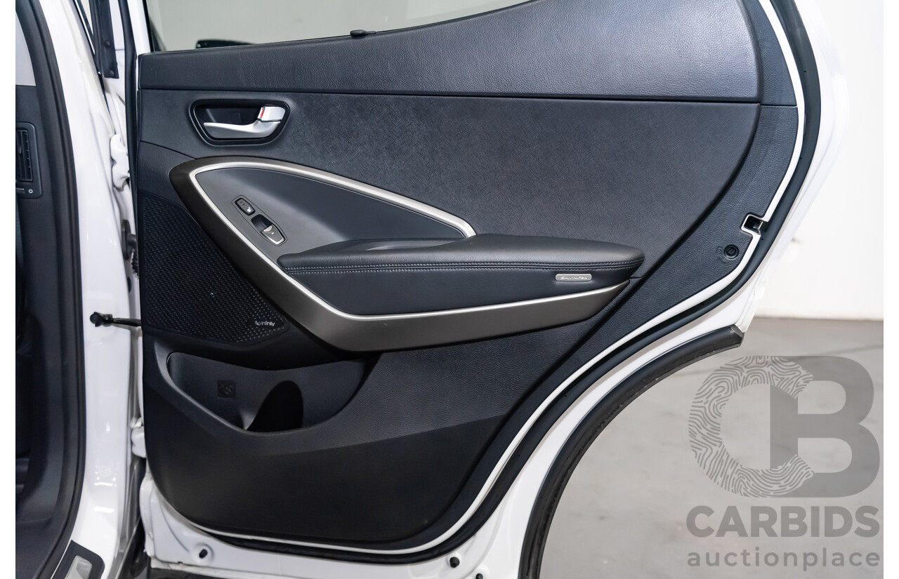 06/16 Hyundai Santa Fe SR CRDi (4x4) AWD DM MY15 4D Wagon White 2.2L