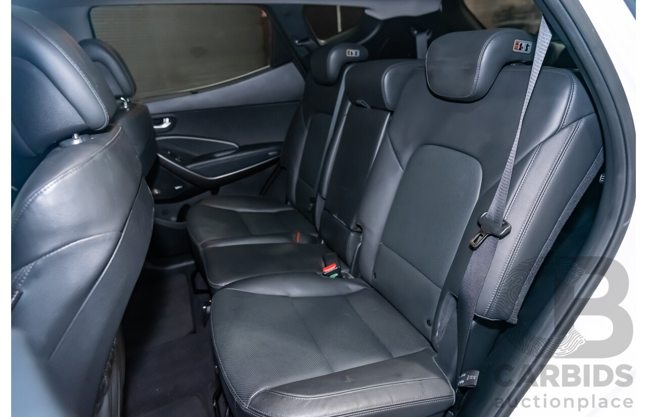 06/16 Hyundai Santa Fe SR CRDi (4x4) AWD DM MY15 4D Wagon White 2.2L