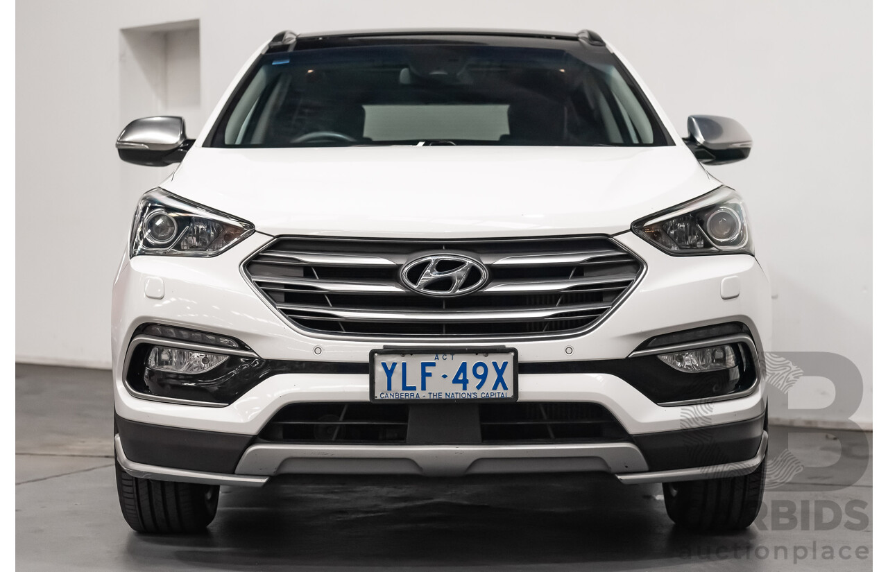 06/16 Hyundai Santa Fe SR CRDi (4x4) AWD DM MY15 4D Wagon White 2.2L