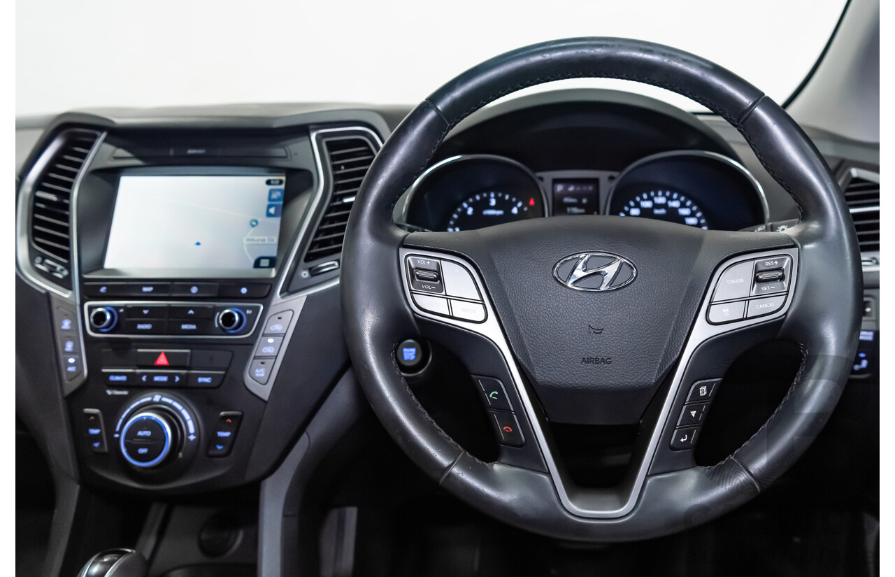 06/16 Hyundai Santa Fe SR CRDi (4x4) AWD DM MY15 4D Wagon White 2.2L