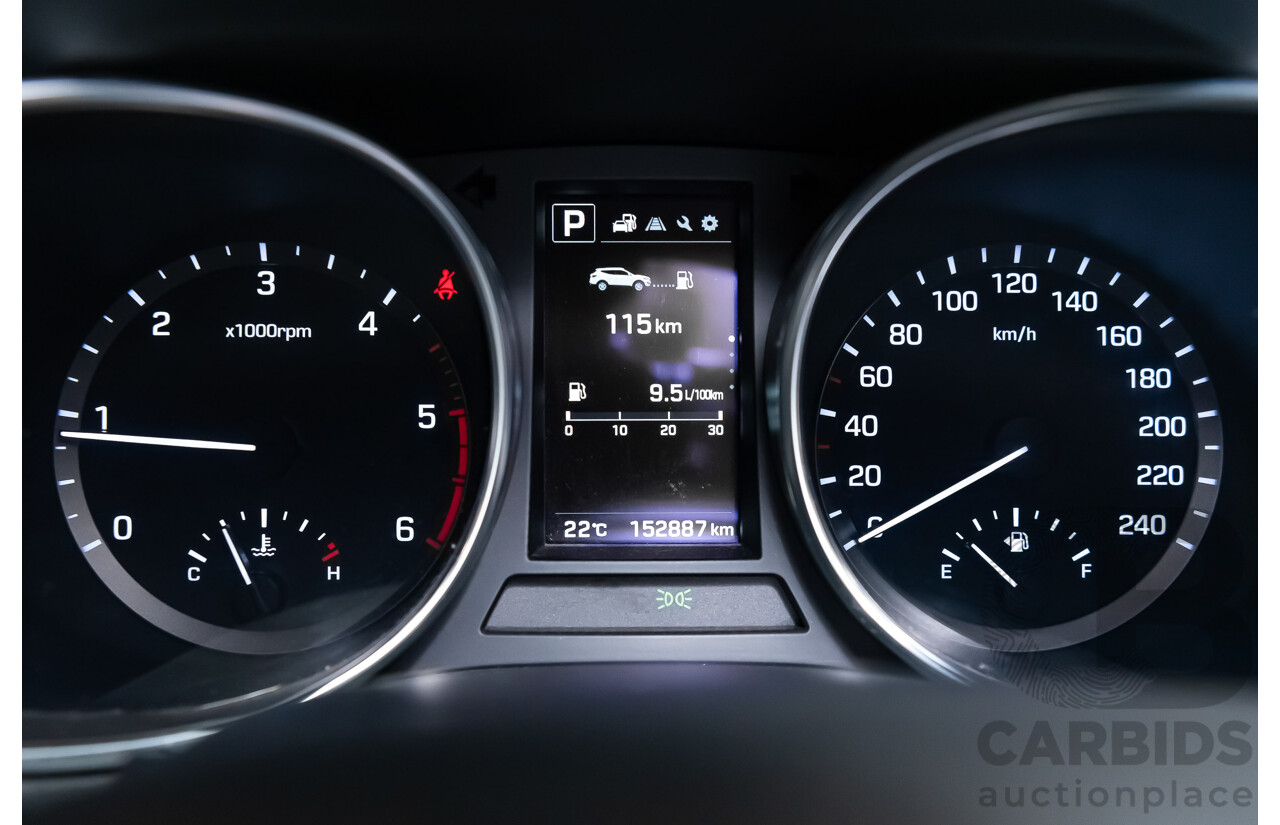 06/16 Hyundai Santa Fe SR CRDi (4x4) AWD DM MY15 4D Wagon White 2.2L