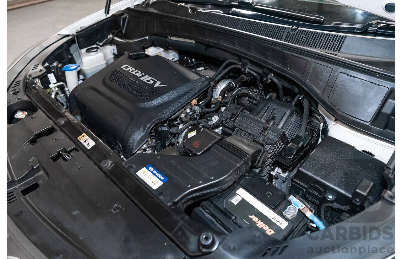 06/16 Hyundai Santa Fe SR CRDi (4x4) AWD DM MY15 4D Wagon White 2.2L