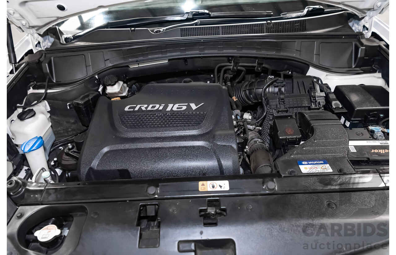 06/16 Hyundai Santa Fe SR CRDi (4x4) AWD DM MY15 4D Wagon White 2.2L