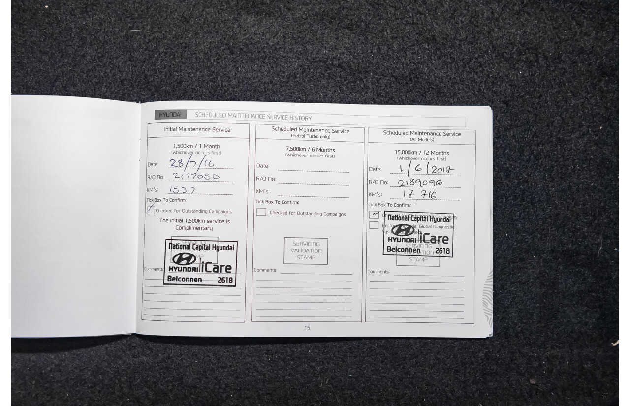 06/16 Hyundai Santa Fe SR CRDi (4x4) AWD DM MY15 4D Wagon White 2.2L